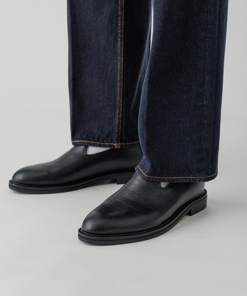 ADAM ET ROPE'（アダムエロペ）の「ストレート デニムスラックス（デニムパンツ・メンズ・ネイビー/ブラック系その他・S/M/L/XL）」の15枚目の写真