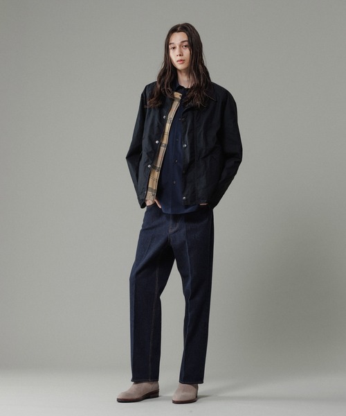 【新品タグ付き・梱包袋付き】アダムエロペ　トロピカルストレートスラックス ストレート スラックスデニム / ADAM ET ROPE' JEANS -IMAG