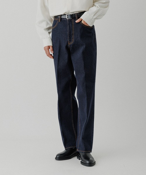 美品✨『ADAM ET ROPE'』【34】ワイドレッグ デニムパンツ/T39 ADAM ET ROPE' ジーンズ デニム デニムパンツ メンアサデニム