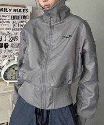 LYEON | OT 胸ワンポイントハイネックブルゾン(ブルゾン)