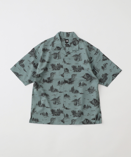 THE NORTH FACE（ザノースフェイス）の「THE NORTH FACE (ノースフェイス)  ALOHAVENT シャツ（シャツ/ブラウス・メンズ・ダークグリーン/ブラック・MEDIUM/LARGE/X-LARGE）」の2枚目の写真