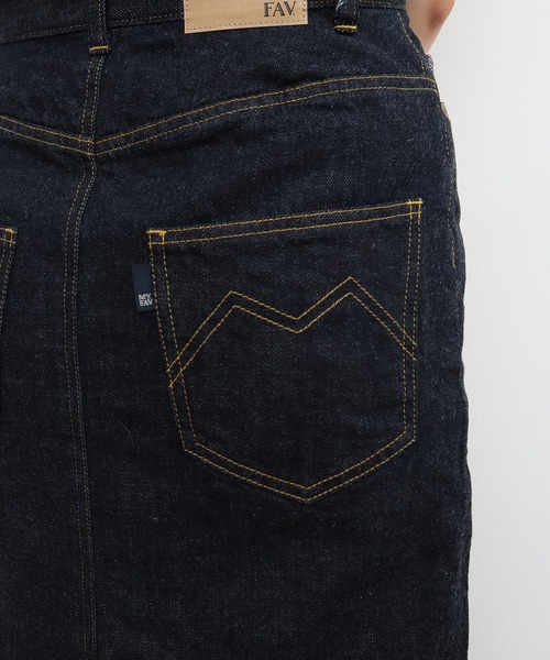 My Fav. CHILD WOMAN（マイファブチャイルドウーマン）の「11.36ozムラ糸デニムミディアムタイトスカート（デニムスカート・レディース・ネイビー・36/38）」の13枚目の写真