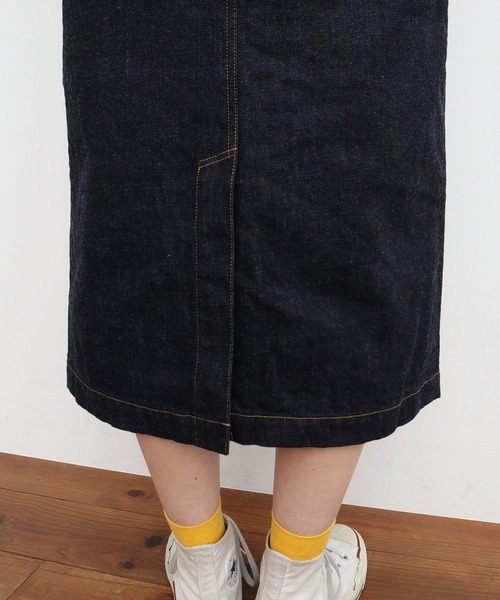 My Fav. CHILD WOMAN（マイファブチャイルドウーマン）の「11.36ozムラ糸デニムミディアムタイトスカート（デニムスカート・レディース・ネイビー・36/38）」の14枚目の写真