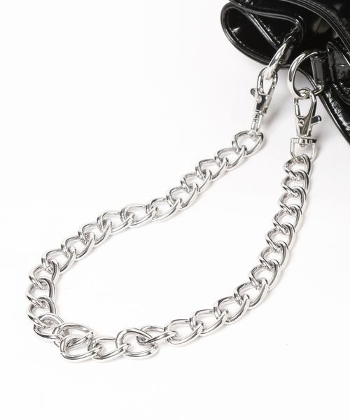 PAGEBOY（ページボーイ）の「チェーンキンチャクバッグ（ショルダーバッグ・レディース・ブラック/ダークブラウン・FREE）」の10枚目の写真