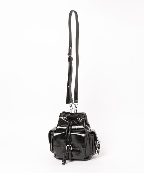 PAGEBOY（ページボーイ）の「チェーンキンチャクバッグ（ショルダーバッグ・レディース・ブラック/ダークブラウン・FREE）」の11枚目の写真