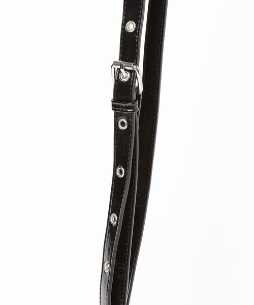 PAGEBOY（ページボーイ）の「チェーンキンチャクバッグ（ショルダーバッグ・レディース・ブラック/ダークブラウン・FREE）」の13枚目の写真