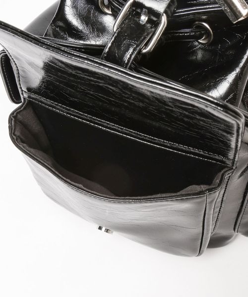 PAGEBOY（ページボーイ）の「チェーンキンチャクバッグ（ショルダーバッグ・レディース・ブラック/ダークブラウン・FREE）」の16枚目の写真