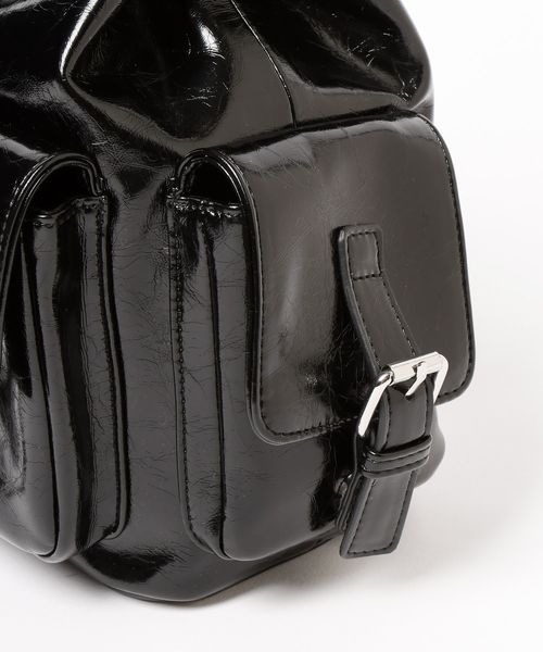 PAGEBOY（ページボーイ）の「チェーンキンチャクバッグ（ショルダーバッグ・レディース・ブラック/ダークブラウン・FREE）」の17枚目の写真