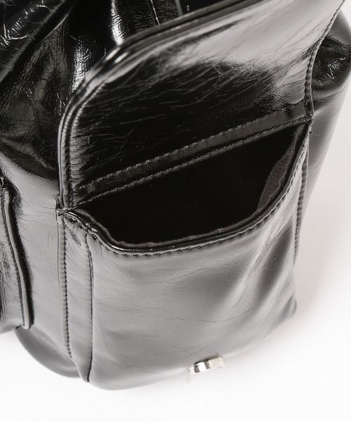 PAGEBOY（ページボーイ）の「チェーンキンチャクバッグ（ショルダーバッグ・レディース・ブラック/ダークブラウン・FREE）」の18枚目の写真