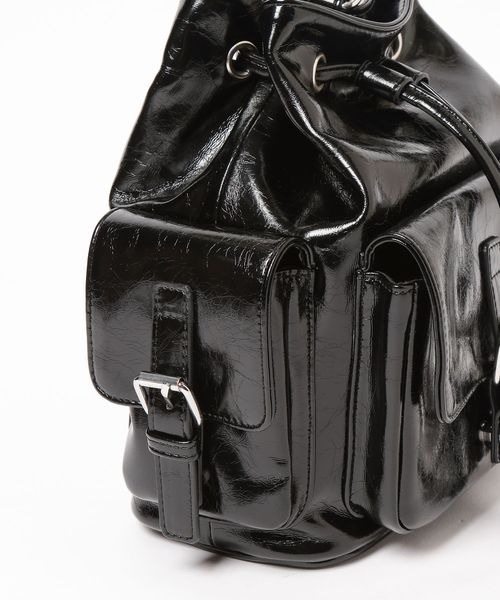 PAGEBOY（ページボーイ）の「チェーンキンチャクバッグ（ショルダーバッグ・レディース・ブラック/ダークブラウン・FREE）」の19枚目の写真