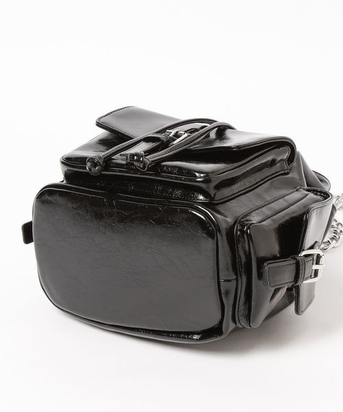 PAGEBOY（ページボーイ）の「チェーンキンチャクバッグ（ショルダーバッグ・レディース・ブラック/ダークブラウン・FREE）」の21枚目の写真