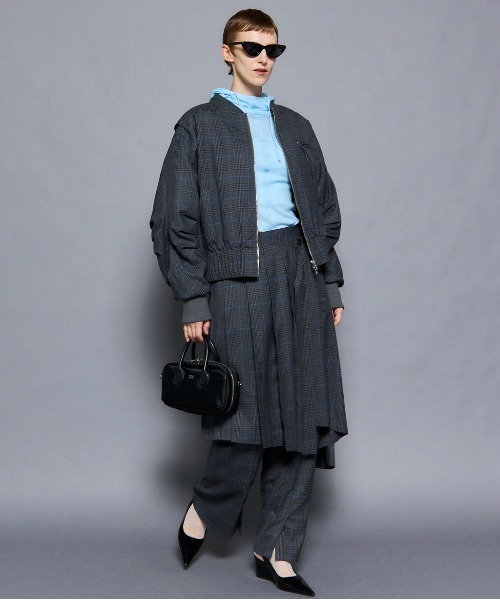 25AW PRE-ORDER】Multiway Layered Pleated Skirt Pants/マルチ