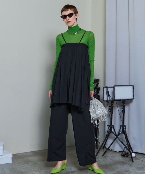 MAISON SPECIAL（メゾンスペシャル）の「Multiway Layered Pleated Skirt Pants/マルチウェイレイヤードプリーツスカートパンツ■セットアップ対応■（スラックス・レディース・グレー/ブラック・36/38）」の15枚目の写真