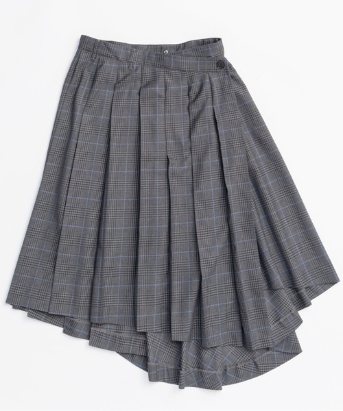 Simple Project グレー スカートパンツ 楽天市場】大きいサイズ 冬制服スカート【グレー・白×ブルー