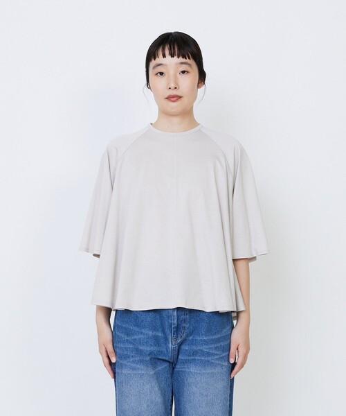 LOISIR(ロワズィール)の「オーガニックコットン天竺Aラインプルオーバー(Tシャツ/カットソー・レディース・ブラウン/ブルー/グレー・FREE)」の9枚目の写真
