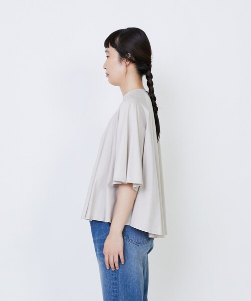 LOISIR(ロワズィール)の「オーガニックコットン天竺Aラインプルオーバー(Tシャツ/カットソー・レディース・ブラウン/ブルー/グレー・FREE)」の10枚目の写真