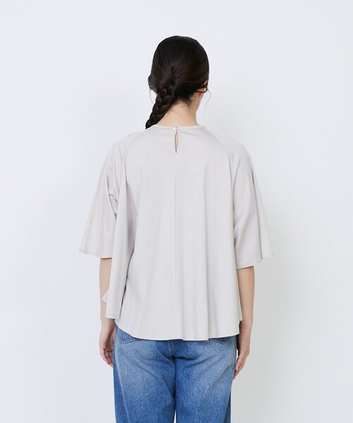 LOISIR(ロワズィール)の「オーガニックコットン天竺Aラインプルオーバー(Tシャツ/カットソー・レディース・ブラウン/ブルー/グレー・FREE)」の11枚目の写真