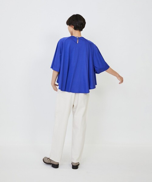LOISIR(ロワズィール)の「オーガニックコットン天竺Aラインプルオーバー(Tシャツ/カットソー・レディース・ブラウン/ブルー/グレー・FREE)」の16枚目の写真