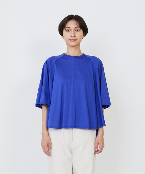 LOISIR(ロワズィール)の「オーガニックコットン天竺Aラインプルオーバー(Tシャツ/カットソー・レディース・ブラウン/ブルー/グレー・FREE)」の17枚目の写真
