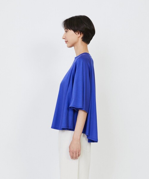 LOISIR(ロワズィール)の「オーガニックコットン天竺Aラインプルオーバー(Tシャツ/カットソー・レディース・ブラウン/ブルー/グレー・FREE)」の18枚目の写真