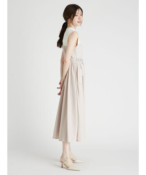 新作美品セルフォード ドロストニットドッキングワンピース CELFORD ワンピース ドロストニットドッキングワンピース