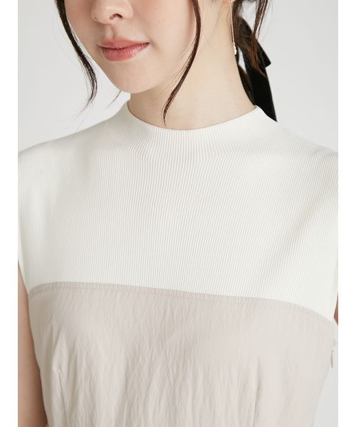 CELFORD（セルフォード）の「ドロストニットドッキングワンピース（ワンピース・レディース・ベージュ/ブラック/ネイビー・36/38）」の7枚目の写真