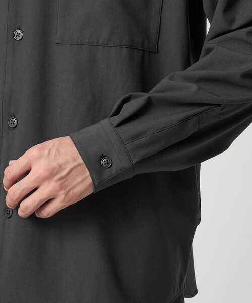 green label relaxing（グリーンレーベルリラクシング）の「FREELITCH ボックス レギュラーカラー シャツ -ストレッチ-（シャツ/ブラウス・メンズ・ダークブラウン/ブラック/ダークグレー・S/M/L/XL）」の17枚目の写真