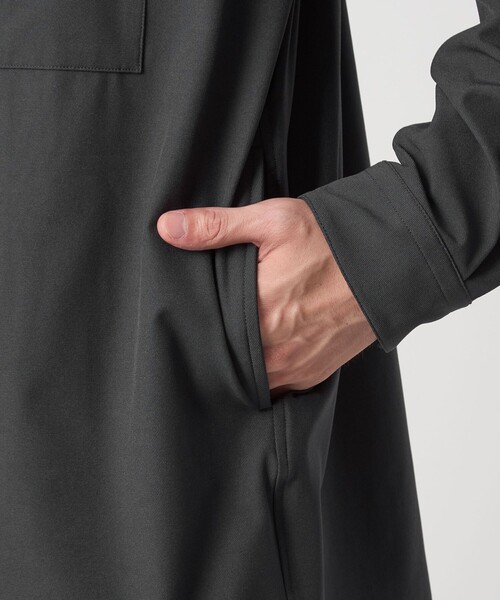 green label relaxing（グリーンレーベルリラクシング）の「FREELITCH ボックス レギュラーカラー シャツ -ストレッチ-（シャツ/ブラウス・メンズ・ダークブラウン/ブラック/ダークグレー・S/M/L/XL）」の19枚目の写真