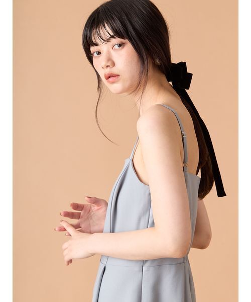 LILY BROWN（リリーブラウン）の「【WEB限定00サイズ】フェザージレセットコンビネゾン（つなぎ/オールインワン・レディース・ブルー/アイボリー/ブラック・0/1/00）」の18枚目の写真