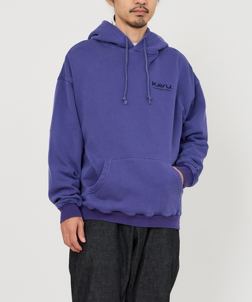 KAVU（カブー）の「KAVU/カブー Good Time Parka/グットタイムパーカー（パーカー・メンズ・ネイビー/イエロー/ライトグレー・MEDIUM/LARGE/X-LARGE）」の8枚目の写真