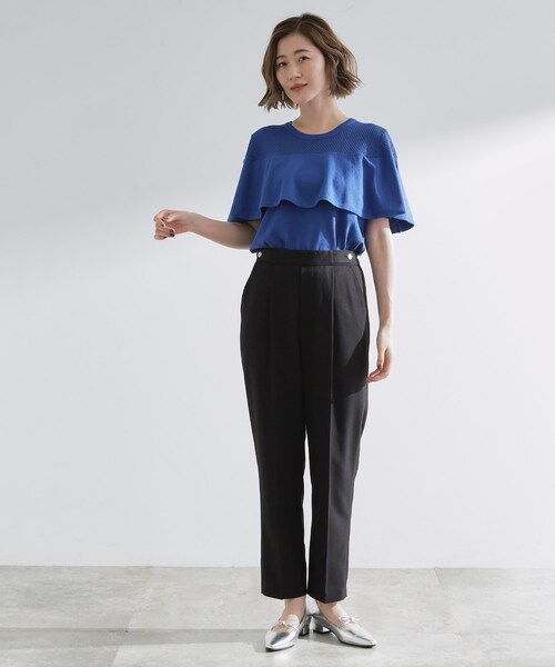 grove（グローブ）の「【洗える/美脚ラインキープ】テーパードパンツ（その他パンツ・レディース・ブラウン系その他/ブラック/チャコールグレー/ライトベージュ・02/05/01/03/04）」の11枚目の写真