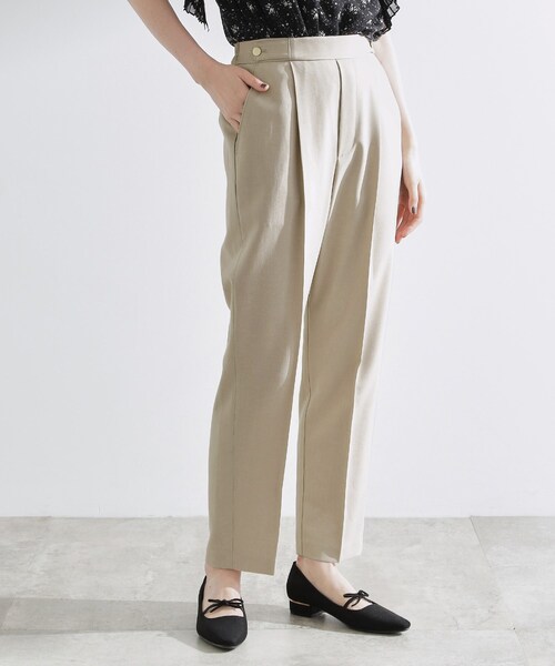 grove（グローブ）の「【洗える/美脚ラインキープ】テーパードパンツ（その他パンツ・レディース・ブラウン系その他/ブラック/チャコールグレー/ライトベージュ・02/05/01/03/04）」の17枚目の写真