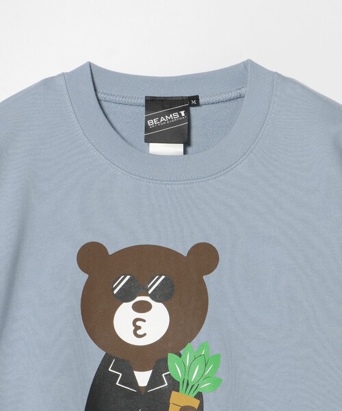 BEAMS T(ビームスティー)の「BEAMS T / パリ ベアー クルーネック スウェット(スウェット・メンズ・ライトブルー/ブラック・LARGE/MEDIUM/SMALL/X-LARGE)」の7枚目の写真