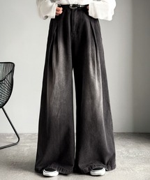 Classical Origin | 変形3タックスーパーワイドデニム／Unique Three-Tuck Super Wide Denim(デニムパンツ)