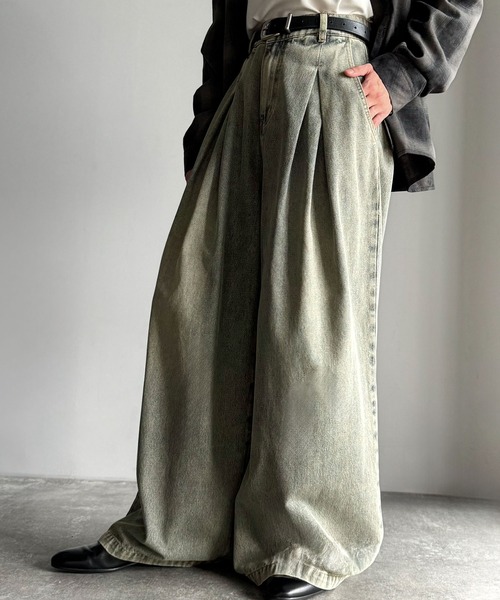 Classical Origin(クラシカルオリジン)の「変形3タックスーパーワイドデニム/Unique Three-Tuck Super Wide Denim(デニムパンツ・メンズ・その他1/ブラック・LARGE/MEDIUM/SMALL)」の8枚目の写真