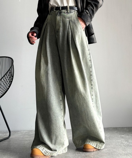 Classical Origin(クラシカルオリジン)の「変形3タックスーパーワイドデニム/Unique Three-Tuck Super Wide Denim(デニムパンツ・メンズ・その他1/ブラック・LARGE/MEDIUM/SMALL)」の15枚目の写真