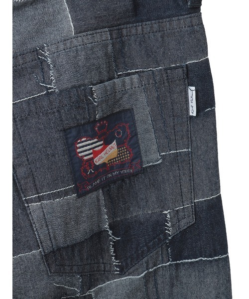 KARL HELMUT(カールヘルム)の「パッチワークジャガードパンツ(デニムパンツ・メンズ・ネイビー/ライトブルー・M/L/XL/XXL)」の8枚目の写真
