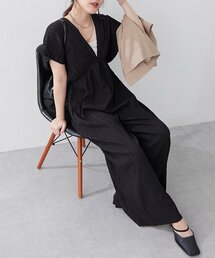 一枚でらくちんオシャレ!シャーリングサロペット