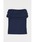 MOUSSY�i�}�E�W�[�j�́uSHEER OFF SHOULDER �g�b�v�X�iT�V���c/�J�b�g�\�[�j�v�b�l�C�r�[