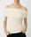 MOUSSY�i�}�E�W�[�j�́uSHEER OFF SHOULDER �g�b�v�X�iT�V���c/�J�b�g�\�[�j�v�b�I�t�z���C�g