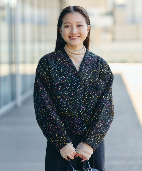 セール】カラーネップ ツイードブルゾン（ブルゾン）｜BEAMS HEART