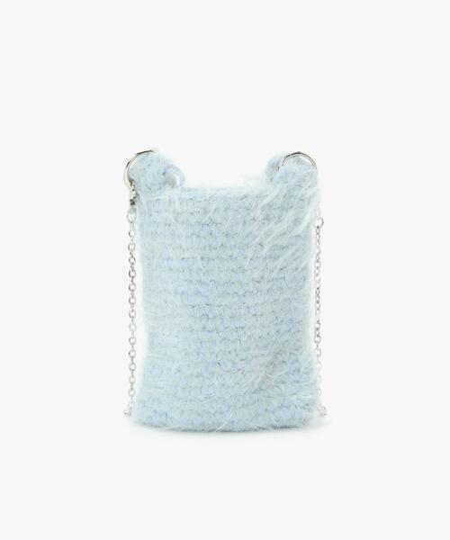 To b. by agnes b.（トゥービーバイアニエスベー）の「フラッフィー ミニ ポシェット（ショルダーバッグ・レディース・ブルー系その他・FREE）」の2枚目の写真
