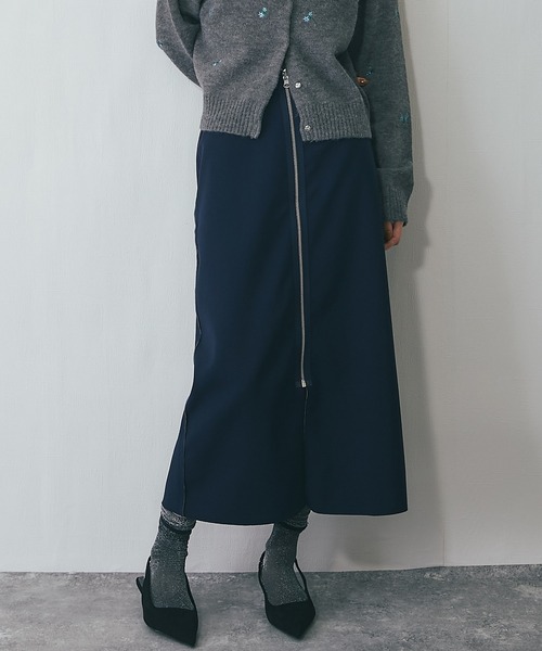 ANOTHER S（アナザーエス）の「リバーシブルファスナーロングスカート（スカート・レディース・ブラウン/ネイビー/ブラック・M）」の16枚目の写真