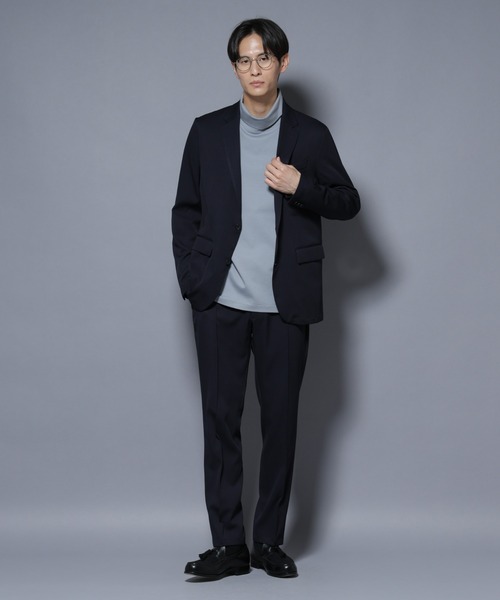 NANO universe（ナノユニバース）の「「N JACKET BASIC」シャドーストライプジャケット(セットアップ可)（テーラードジャケット・メンズ・ブラウン/ダークネイビー・S/L/M）」の14枚目の写真