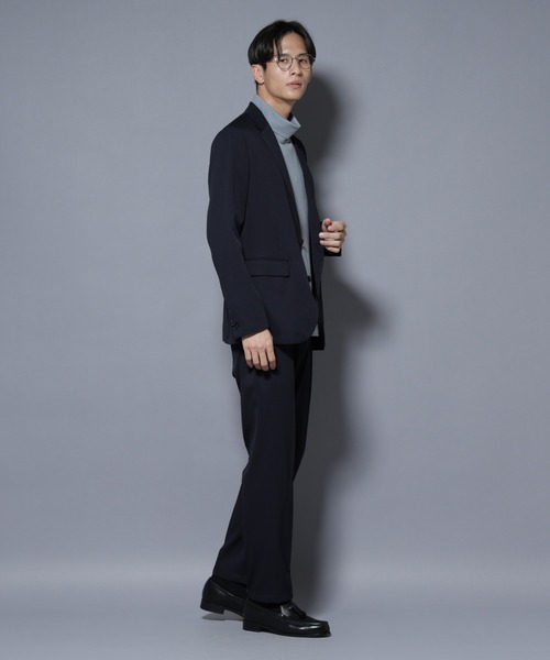 NANO universe（ナノユニバース）の「「N JACKET BASIC」シャドーストライプジャケット(セットアップ可)（テーラードジャケット・メンズ・ブラウン/ダークネイビー・S/L/M）」の15枚目の写真