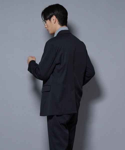 NANO universe（ナノユニバース）の「「N JACKET BASIC」シャドーストライプジャケット(セットアップ可)（テーラードジャケット・メンズ・ブラウン/ダークネイビー・S/L/M）」の11枚目の写真