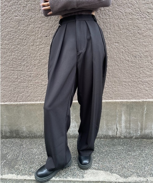 セール】ダブルタックスラックスパンツ（スラックス）｜AIC.（エーアイ