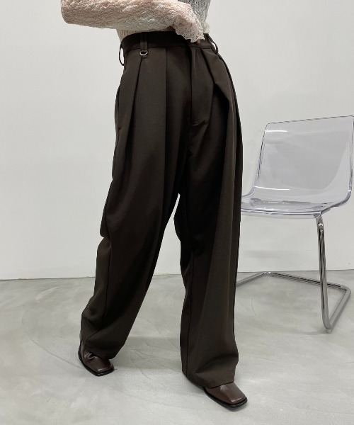 セール】ダブルタックスラックスパンツ（スラックス）｜AIC.（エーアイ