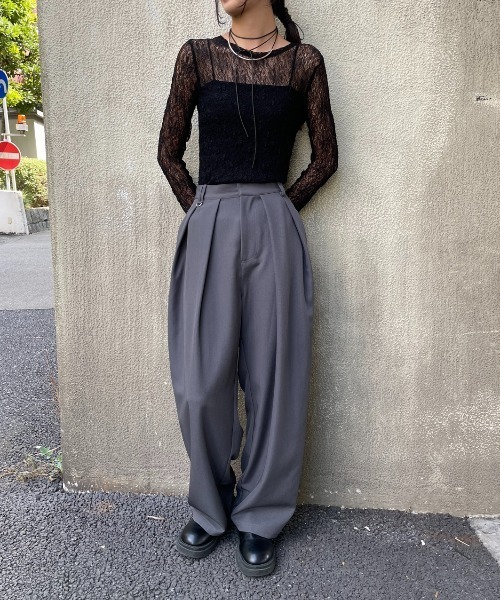 ダブルタックスラックスパンツ（スラックス）｜AIC.（エーアイシー）の