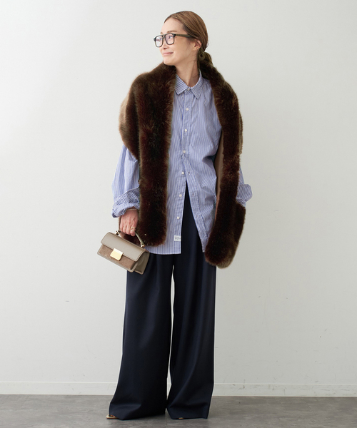 Frank&Eileen(フランクアンドアイリーン)の「【FRANK&EILEEN/フランクアンドアイリーン】FINBAR SHIRT(シャツ/ブラウス・レディース・スカイブルー/ブルー・FREE)」の4枚目の写真